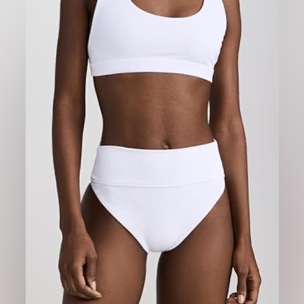 Beach Riot White Highway Bikini Bottom